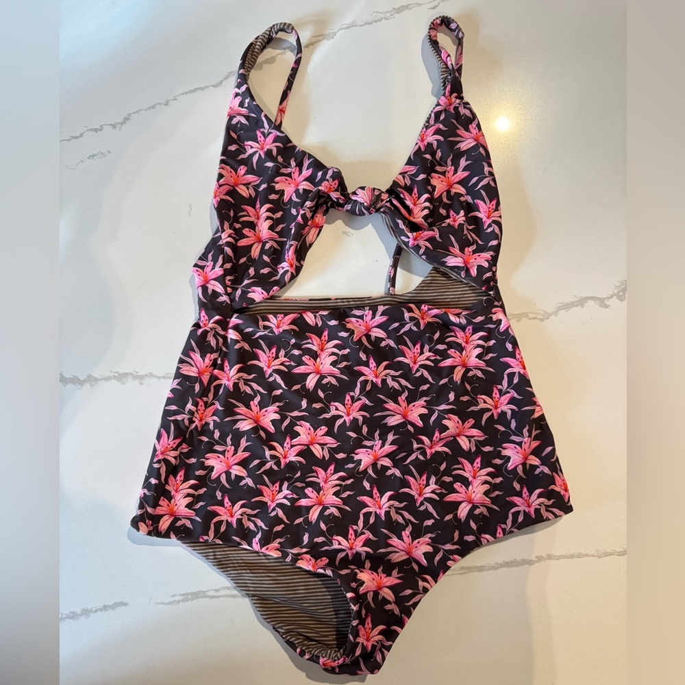 ACACIA • One Piece Swimsuit with Cut-Out Detail and High-Waisted Design
